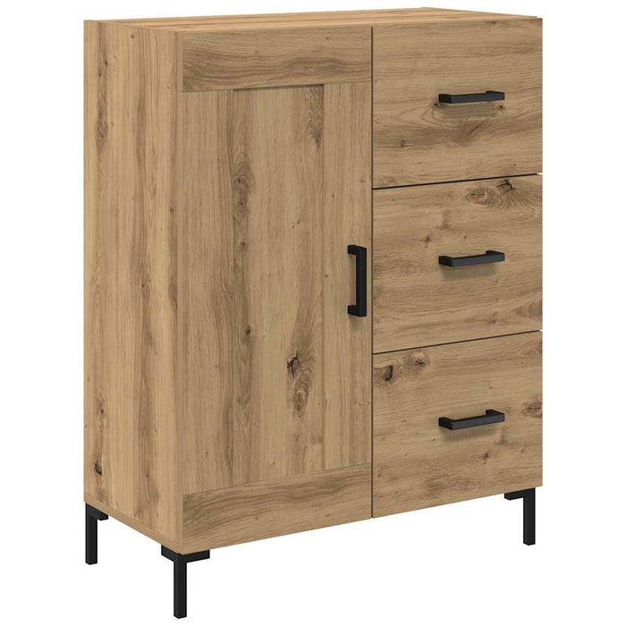 Bufet cu sertar 2 pcs Stejar Artizanal Lemn compozit - WALTI WALTI