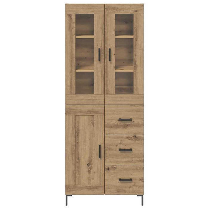 Bufet cu sertar 2 pcs Stejar Artizanal Lemn compozit - WALTI WALTI