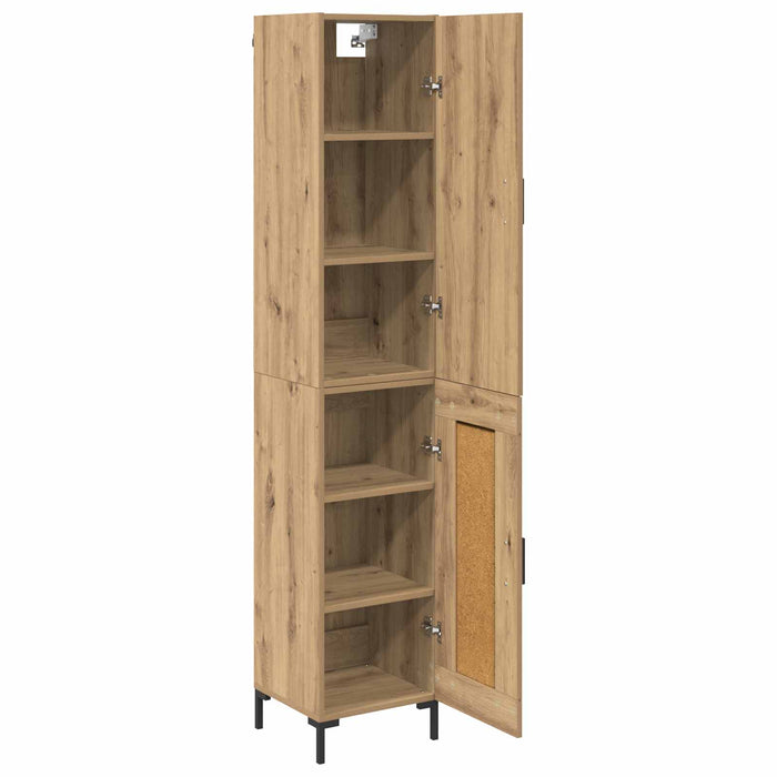 Bufet Stejar Artizanal 69,5 x 34 x 180 cm Lemn compozit - WALTI WALTI