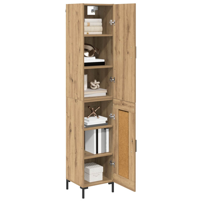 Bufet Stejar Artizanal 69,5 x 34 x 180 cm Lemn compozit - WALTI WALTI