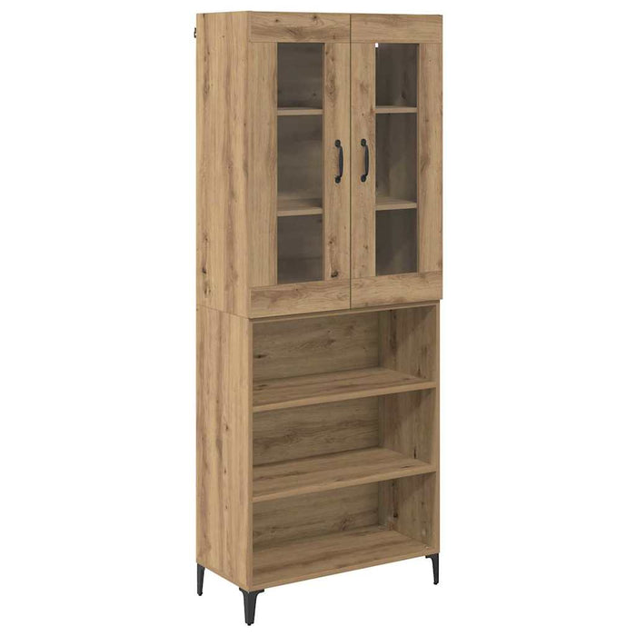Bufet Stejar Artizanal 69,5 x 34 x 180 cm Lemn compozit - WALTI WALTI