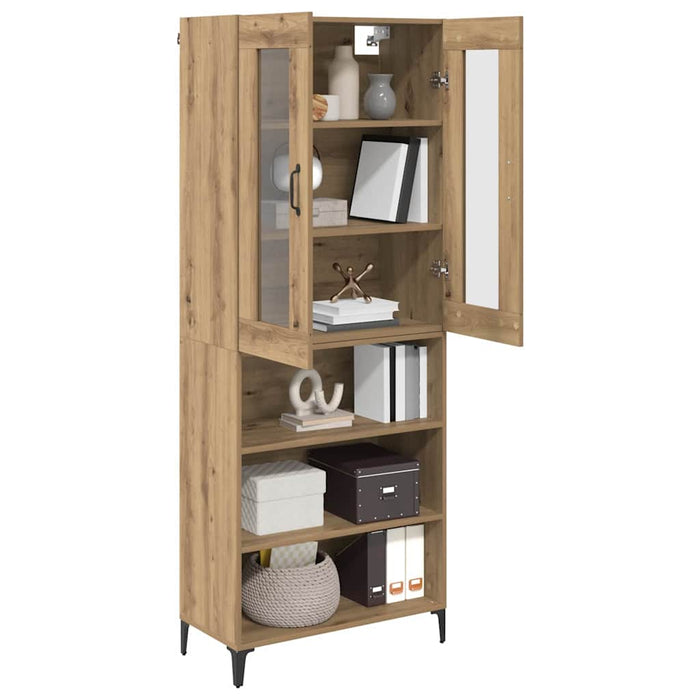 Bufet Stejar Artizanal 69,5 x 34 x 180 cm Lemn compozit - WALTI WALTI