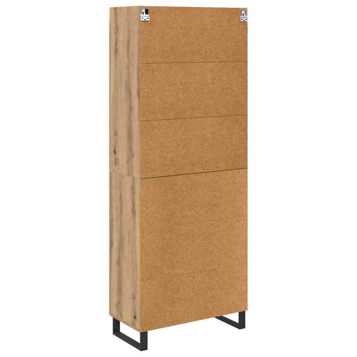 Bufet cu sertar 2 pcs Stejar Artizanal Lemn compozit - WALTI WALTI