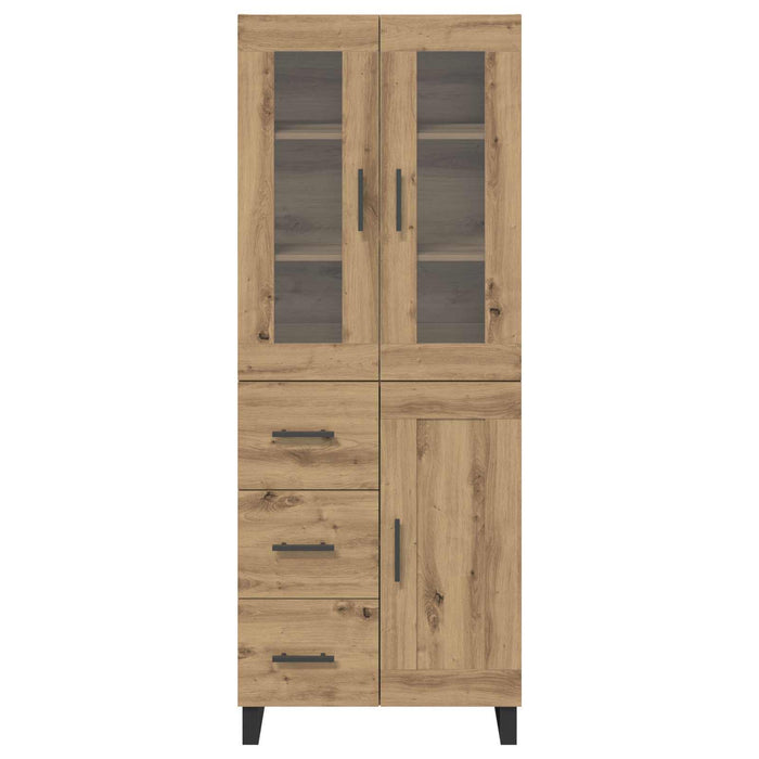 Bufet cu sertar 2 pcs Stejar Artizanal Lemn compozit - WALTI WALTI