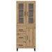 Bufet cu sertar 2 pcs Stejar Artizanal Lemn compozit - WALTI WALTI