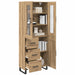 Bufet cu sertar 2 pcs Stejar Artizanal Lemn compozit - WALTI WALTI