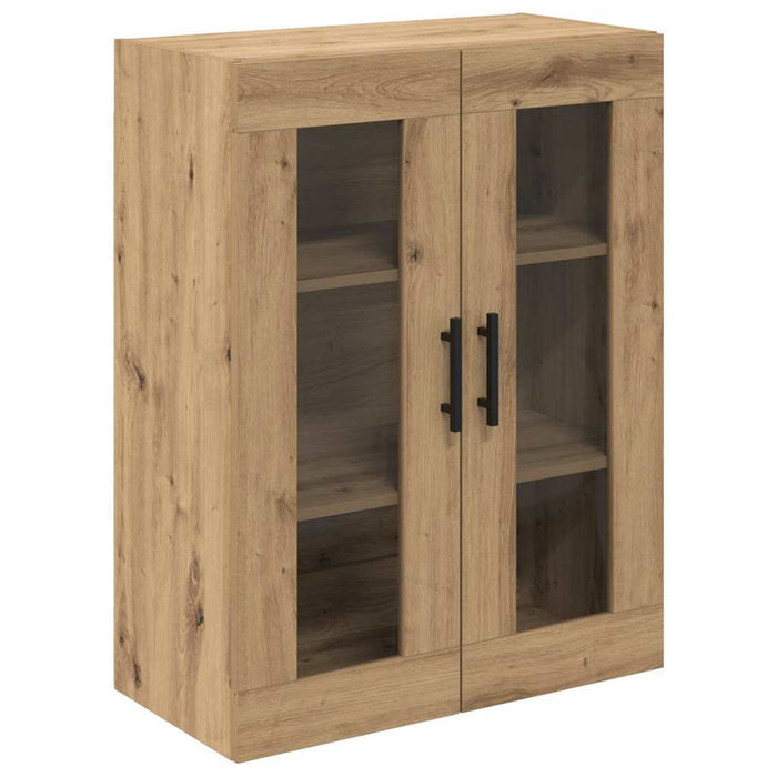 Bufet 2 pcs Stejar Artizanal Lemn Stratificat și Sticlă - WALTI WALTI