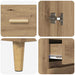 Bufet Stejar Artizanal 69,5 x 34 x 180 cm Lemn compozit - WALTI WALTI