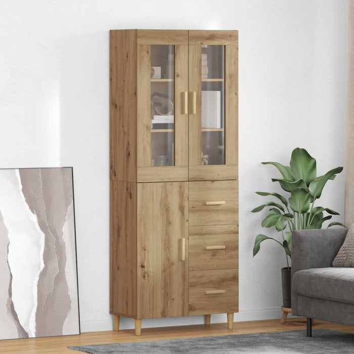 Bufet Stejar Artizanal 69,5 x 34 x 180 cm Lemn compozit - WALTI WALTI