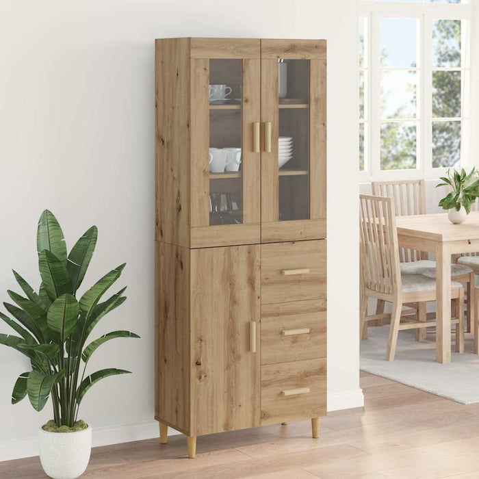 Bufet Stejar Artizanal 69,5 x 34 x 180 cm Lemn compozit - WALTI WALTI