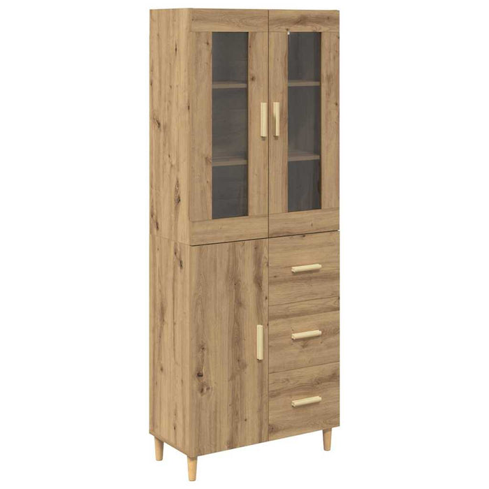 Bufet Stejar Artizanal 69,5 x 34 x 180 cm Lemn compozit - WALTI WALTI