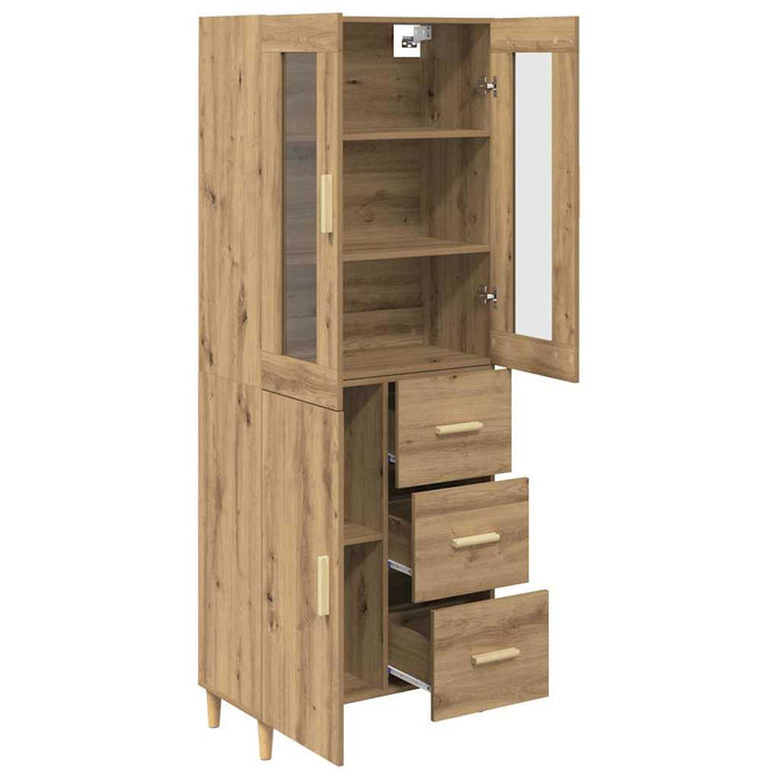 Bufet Stejar Artizanal 69,5 x 34 x 180 cm Lemn compozit - WALTI WALTI