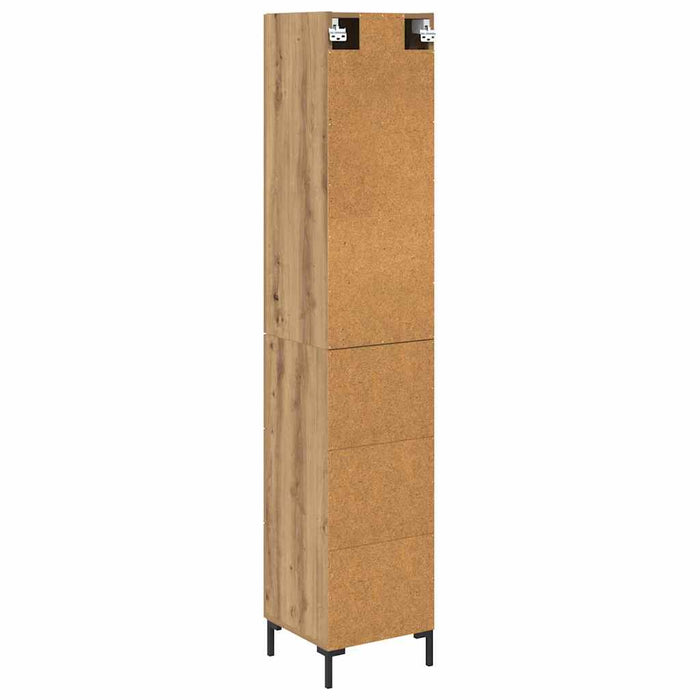 Bufet Stejar Artizanal 69,5 x 34 x 180 cm Lemn compozit - WALTI WALTI