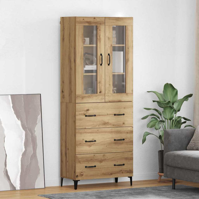 Bufet Stejar Artizanal 69,5 x 34 x 180 cm Lemn compozit - WALTI WALTI