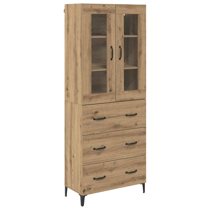 Bufet Stejar Artizanal 69,5 x 34 x 180 cm Lemn compozit - WALTI WALTI
