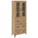 Bufet Stejar Artizanal 69,5 x 34 x 180 cm Lemn compozit - WALTI WALTI