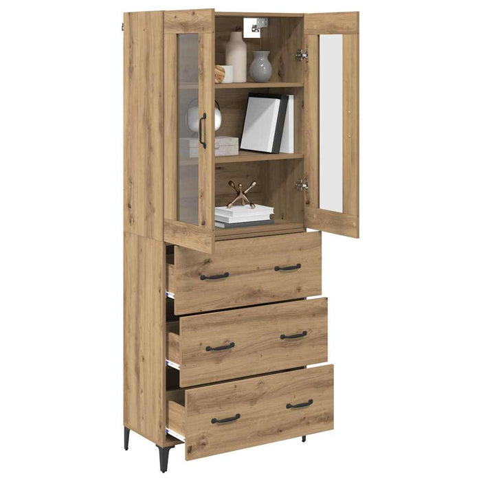 Bufet Stejar Artizanal 69,5 x 34 x 180 cm Lemn compozit - WALTI WALTI