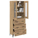 Bufet Stejar Artizanal 69,5 x 34 x 180 cm Lemn compozit - WALTI WALTI