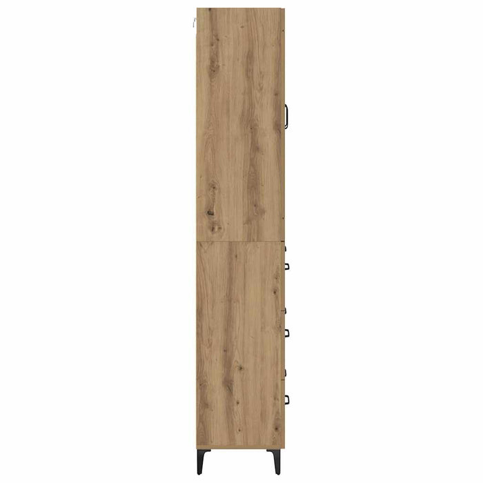 Bufet Stejar Artizanal 69,5 x 34 x 180 cm Lemn compozit - WALTI WALTI