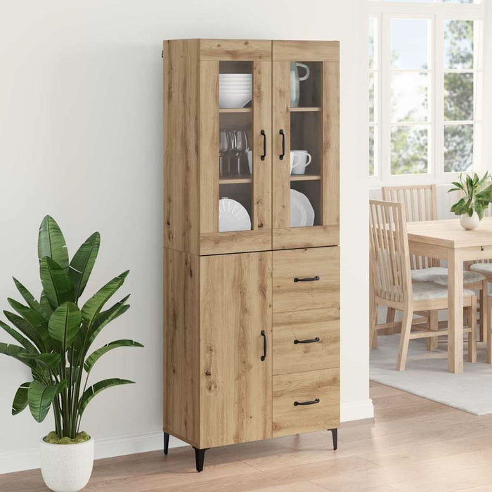 Bufet Stejar Artizanal 69,5 x 34 x 180 cm Lemn compozit - WALTI WALTI
