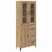 Bufet Stejar Artizanal 69,5 x 34 x 180 cm Lemn compozit - WALTI WALTI