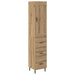 Bufet Stejar Artizanal 34,5 x 34 x 180 cm Lemn compozit - WALTI WALTI