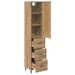 Bufet Stejar Artizanal 34,5 x 34 x 180 cm Lemn compozit - WALTI WALTI