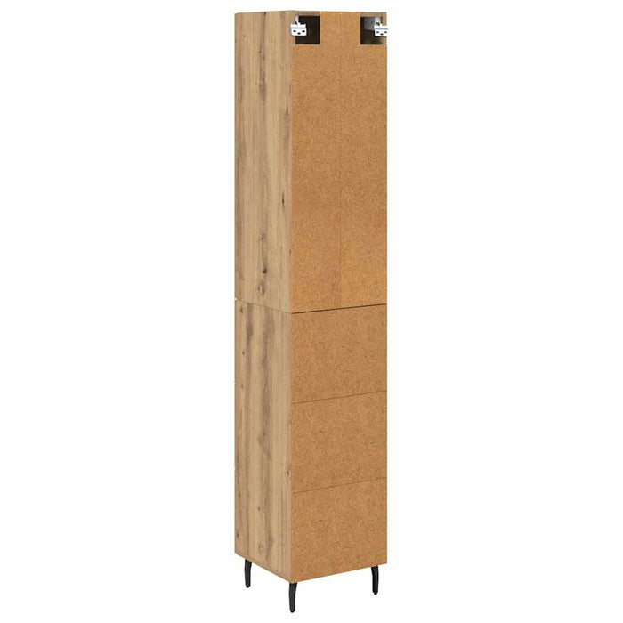 Bufet Stejar Artizanal 34,5 x 34 x 180 cm Lemn compozit - WALTI WALTI