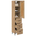 Bufet Stejar Artizanal 34,5 x 34 x 180 cm Lemn compozit - WALTI WALTI