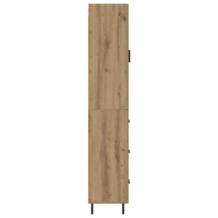 Bufet Stejar Artizanal 34,5 x 34 x 180 cm Lemn compozit - WALTI WALTI