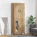 Bufet Pe perete Stejar Artizanal 69,5 x 34 x 180 cm Lemn compozit - WALTI WALTI