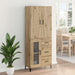 Bufet Pe perete Stejar Artizanal 69,5 x 34 x 180 cm Lemn compozit - WALTI WALTI