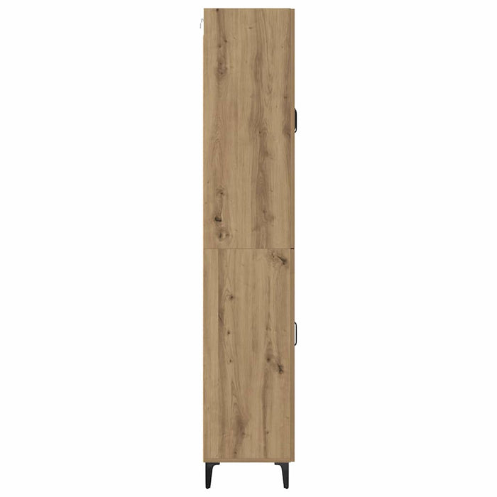 Bufet Pe perete Stejar Artizanal 69,5 x 34 x 180 cm Lemn compozit - WALTI WALTI