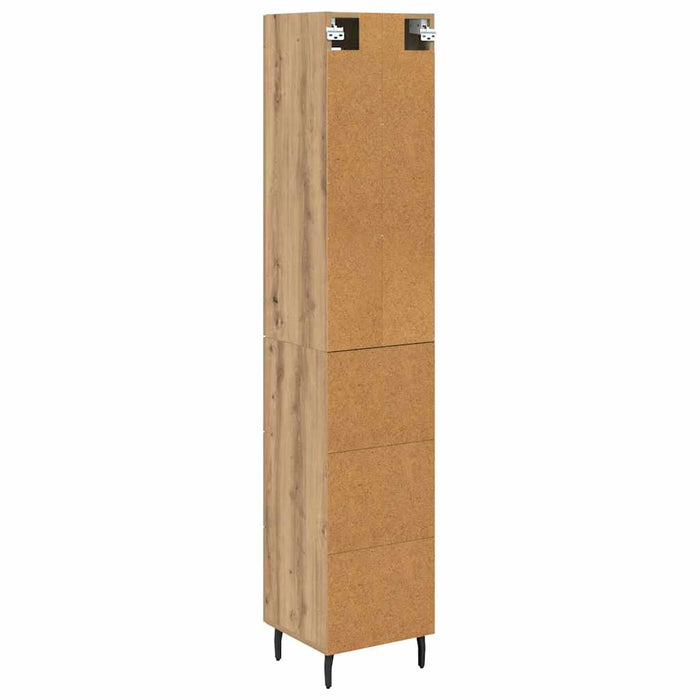 Bufet Stejar Artizanal 34,5 x 34 x 180 cm Lemn compozit - WALTI WALTI