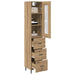 Bufet Stejar Artizanal 34,5 x 34 x 180 cm Lemn compozit - WALTI WALTI