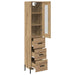 Bufet Stejar Artizanal 34,5 x 34 x 180 cm Lemn compozit - WALTI WALTI