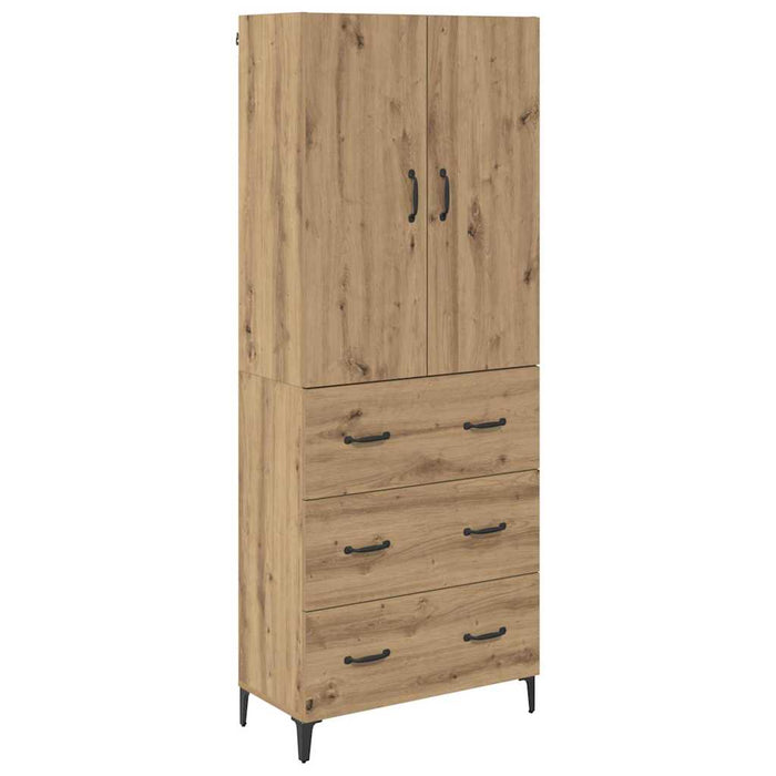 Bufet Stejar Artizanal 69,5 x 34 x 180 cm Lemn compozit - WALTI WALTI