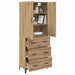 Bufet Stejar Artizanal 69,5 x 34 x 180 cm Lemn compozit - WALTI WALTI