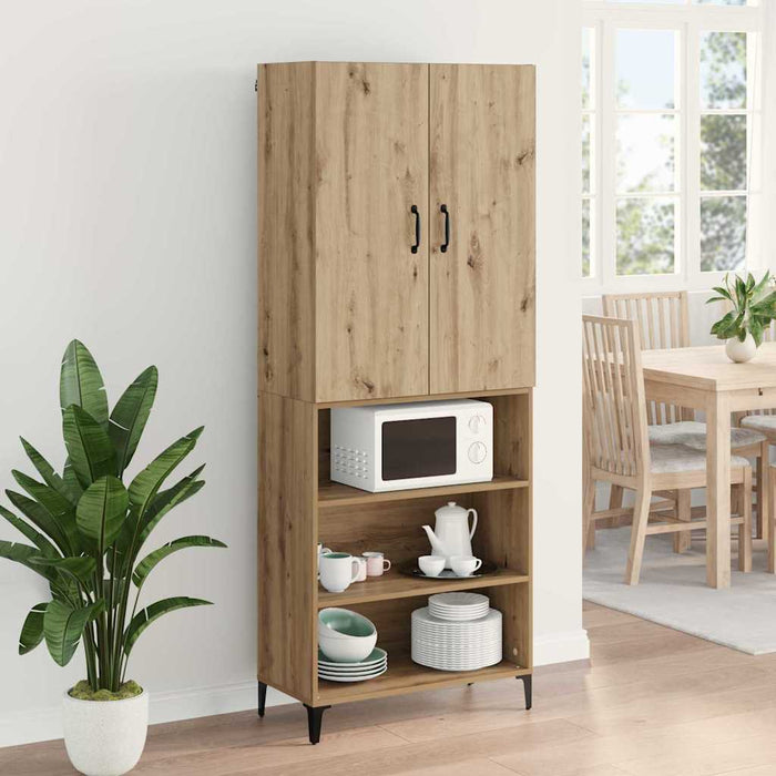 Bufet Stejar Artizanal 69,5 x 34 x 180 cm Lemn compozit - WALTI WALTI