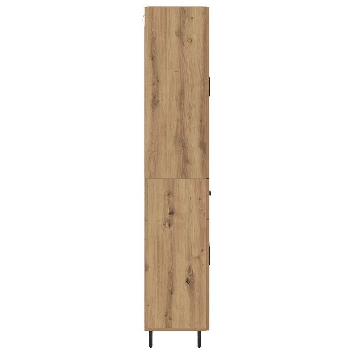 Bufet cu sertar 2 pcs Stejar Artizanal Lemn compozit - WALTI WALTI