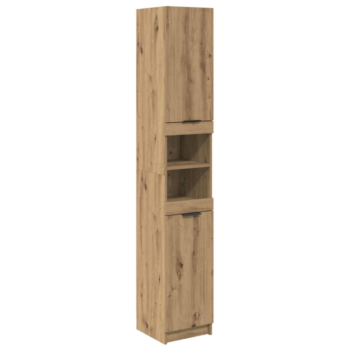 Set de mobilier pentru baie cu sertar 4 pcs Stejar Artizanal WALTI