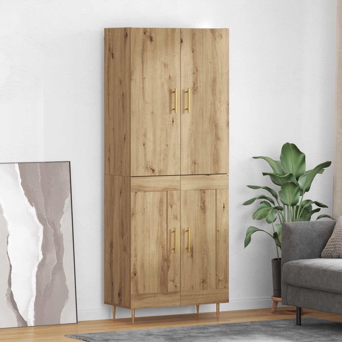 Bufet Stejar Artizanal 69,5 x 34 x 180 cm Lemn compozit - WALTI WALTI