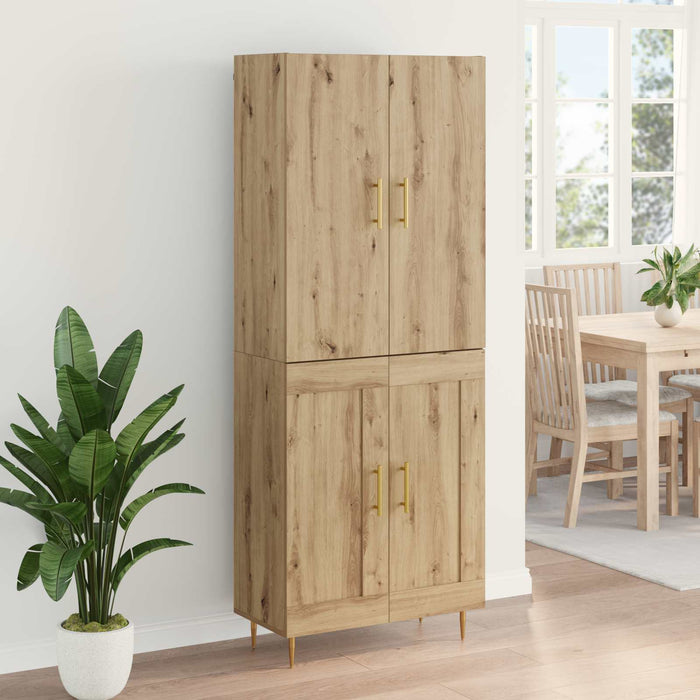 Bufet Stejar Artizanal 69,5 x 34 x 180 cm Lemn compozit - WALTI WALTI