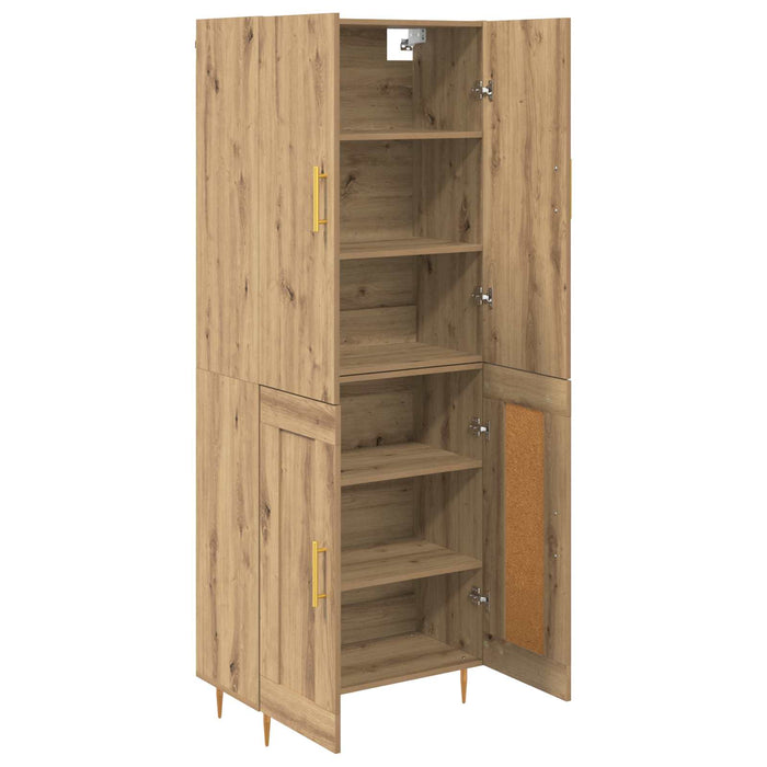 Bufet Stejar Artizanal 69,5 x 34 x 180 cm Lemn compozit - WALTI WALTI