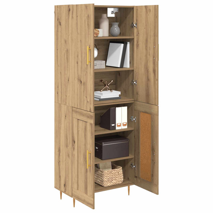 Bufet Stejar Artizanal 69,5 x 34 x 180 cm Lemn compozit - WALTI WALTI
