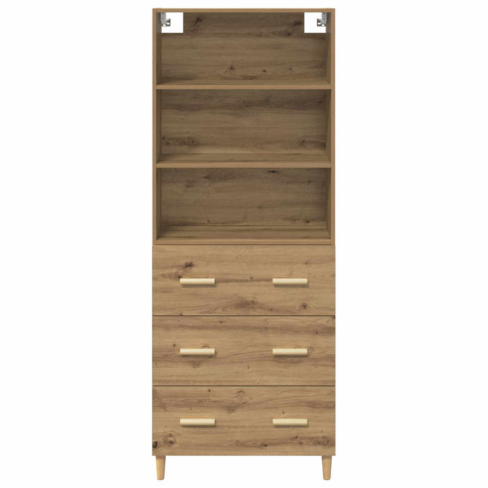 Bufet Stejar Artizanal 69,5 x 32,5 x 180 cm Lemn compozit - WALTI WALTI