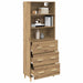Bufet Stejar Artizanal 69,5 x 32,5 x 180 cm Lemn compozit - WALTI WALTI