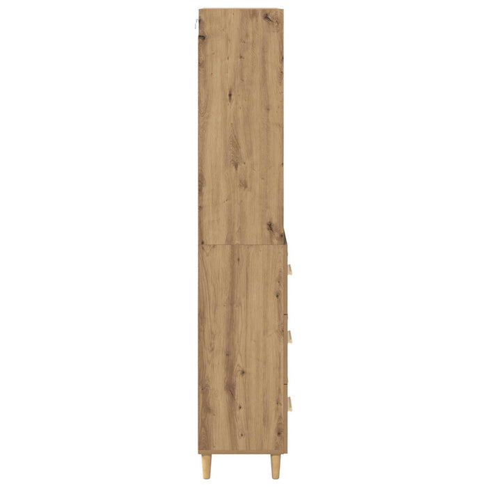 Bufet Stejar Artizanal 69,5 x 32,5 x 180 cm Lemn compozit - WALTI WALTI