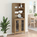 Bufet Stejar Artizanal 69,5 x 32,5 x 180 cm Lemn compozit - WALTI WALTI