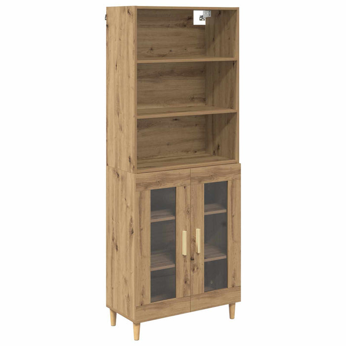 Bufet Stejar Artizanal 69,5 x 32,5 x 180 cm Lemn compozit - WALTI WALTI